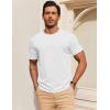imageCOOFANDY Mens T Shirt Short Sleeve Cotton Blend TShirts Crew Neck Casual Summer Basic Tee ShirtsWhite