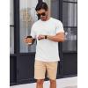 imageCOOFANDY Mens T Shirt Short Sleeve Cotton Blend TShirts Crew Neck Casual Summer Basic Tee ShirtsWhite
