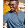 imageCOOFANDY Mens T Shirts Short Sleeve Casual V Neck TShirt Soft Notch Neck Tee Classic Plain ShirtsDark Blue