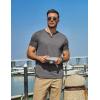 imageCOOFANDY Mens T Shirts Short Sleeve Casual V Neck TShirt Soft Notch Neck Tee Classic Plain ShirtsDark Grey