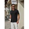 imageCOOFANDY Mens T Shirts Short Sleeve Classic V Neck TShirt Casual Summer Basic Tee ShirtAblack