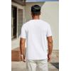 imageCOOFANDY Mens T Shirts Short Sleeve Classic V Neck TShirt Casual Summer Basic Tee ShirtAwhite