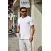 imageCOOFANDY Mens T Shirts Short Sleeve Classic V Neck TShirt Casual Summer Basic Tee ShirtAwhite