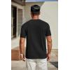 imageCOOFANDY Mens T Shirts Short Sleeve Classic V Neck TShirt Casual Summer Basic Tee ShirtYblack Independence Flag