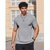 imageCOOFANDY Mens T Shirts Short Sleeve Heavyweight Tshirt Casual Crew Neck Tee Shirts for MenGrey
