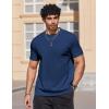 imageCOOFANDY Mens T Shirts Short Sleeve Heavyweight Tshirt Casual Crew Neck Tee Shirts for MenNavy Blue