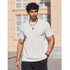 imageCOOFANDY Mens T Shirts Short Sleeve Heavyweight Tshirt Casual Crew Neck Tee Shirts for MenWhite