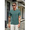 imageCOOFANDY Mens T Shirts Short Sleeve Soft Crew Neck Lightweight Tee Shirts Casual Summer Basic TopsGreen