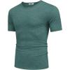 imageCOOFANDY Mens T Shirts Short Sleeve Soft Crew Neck Lightweight Tee Shirts Casual Summer Basic TopsGreen