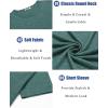 imageCOOFANDY Mens T Shirts Short Sleeve Soft Crew Neck Lightweight Tee Shirts Casual Summer Basic TopsGreen
