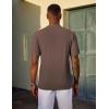 imageCOOFANDY Mens TShirt Short Sleeve Crew Neck Textured Shirts Classic Knit Pullover TeesBrown