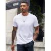 imageCOOFANDY Mens TShirts 100 Cotton Crewneck Short Sleeve Tees Casual Plain ShirtsAll White