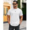 imageCOOFANDY Mens TShirts 100 Cotton Crewneck Short Sleeve Tees Casual Plain ShirtsAll White