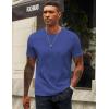 imageCOOFANDY Mens TShirts 100 Cotton Crewneck Short Sleeve Tees Casual Plain ShirtsBlue