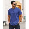 imageCOOFANDY Mens TShirts 100 Cotton Crewneck Short Sleeve Tees Casual Plain ShirtsBlue