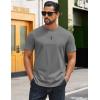 imageCOOFANDY Mens TShirts 100 Cotton Crewneck Short Sleeve Tees Casual Plain ShirtsDark Grey