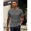 imageCOOFANDY Mens TShirts 100 Cotton Crewneck Short Sleeve Tees Casual Plain ShirtsDark Grey