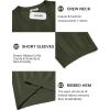 imageCOOFANDY Mens TShirts Short Sleeve Knit Shirt Crew Neck Sweater Fashion Casual Textured Pullover TeesArmy Green