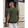 imageCOOFANDY Mens TShirts Short Sleeve Knit Shirt Crew Neck Sweater Fashion Casual Textured Pullover TeesArmy Green