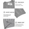 imageCOOFANDY Mens TShirts Short Sleeve Knit Shirt Crew Neck Sweater Fashion Casual Textured Pullover TeesGrey