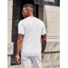 imageCOOFANDY Mens TShirts Short Sleeve Knit Shirt Crew Neck Sweater Fashion Casual Textured Pullover TeesWhite