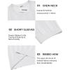 imageCOOFANDY Mens TShirts Short Sleeve Knit Shirt Crew Neck Sweater Fashion Casual Textured Pullover TeesWhite