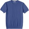imageCOOFANDY Mens TShirts Short Sleeve Knit Shirts Casual Crewneck Ribbed Dress Tee ShirtBlue