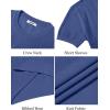imageCOOFANDY Mens TShirts Short Sleeve Knit Shirts Casual Crewneck Ribbed Dress Tee ShirtBlue