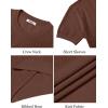 imageCOOFANDY Mens TShirts Short Sleeve Knit Shirts Casual Crewneck Ribbed Dress Tee ShirtBrown