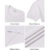 imageCOOFANDY Mens TShirts Short Sleeve Knit Shirts Casual Crewneck Ribbed Dress Tee ShirtWhite