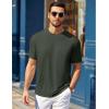 imageCOOFANDY Mens TShirts Summer Crew Neck Casual T Shirts Plain Short Sleeve Shirts Basic TeesArmy Green