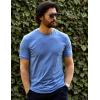 imageCOOFANDY Mens TShirts Summer Crew Neck Casual T Shirts Plain Short Sleeve Shirts Basic TeesBlue