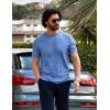 imageCOOFANDY Mens TShirts Summer Crew Neck Casual T Shirts Plain Short Sleeve Shirts Basic TeesBlue