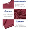 imageCOOFANDY Mens TShirts Summer Crew Neck Casual T Shirts Plain Short Sleeve Shirts Basic TeesWine Red