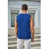 imageCOOFANDY Mens Workout Tank Tops Cotton 3 Pack Soft Gym Muscle Shirt Sleeveless Classic T ShirtsBlackRedBlue