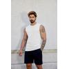 imageCOOFANDY Mens Workout Tank Tops Cotton 3 Pack Soft Gym Muscle Shirt Sleeveless Classic T ShirtsBlackWhiteLight Blue