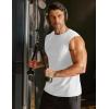 imageCOOFANDY Mens Workout Tank Tops Cotton 3 Pack Soft Gym Muscle Shirt Sleeveless Classic T ShirtsWhite1 Pack