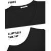 imageCOOFANDY Mens Workout Tank Tops V Neck Sleeveless Shirts Quick Dry Athletic Gym Muscle T Shirt Lightweight Soft TeeBlack