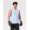 imageCOOFANDY Mens Workout Tank Tops V Neck Sleeveless Shirts Quick Dry Athletic Gym Muscle T Shirt Lightweight Soft TeeLight Blue