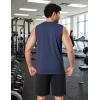 imageCOOFANDY Mens Workout Tank Tops V Neck Sleeveless Shirts Quick Dry Athletic Gym Muscle T Shirt Lightweight Soft TeeNavy Blue