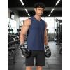 imageCOOFANDY Mens Workout Tank Tops V Neck Sleeveless Shirts Quick Dry Athletic Gym Muscle T Shirt Lightweight Soft TeeNavy Blue