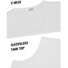 imageCOOFANDY Mens Workout Tank Tops V Neck Sleeveless Shirts Quick Dry Athletic Gym Muscle T Shirt Lightweight Soft TeeWhite