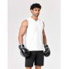imageCOOFANDY Mens Workout Tank Tops V Neck Sleeveless Shirts Quick Dry Athletic Gym Muscle T Shirt Lightweight Soft TeeWhite