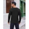 imageCOOFANDY Thermal Shirts for Men Heavyweight Long Sleeve T Shirt Casual Basic Shirts Stretch Crew Neck UndershirtsBlack