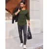 imageCOOFANDY Thermal Shirts for Men Heavyweight Long Sleeve T Shirt Casual Basic Shirts Stretch Crew Neck UndershirtsOlive Green