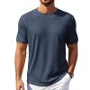 imageCOOFANDY Mens TShirts Summer Crew Neck Casual T Shirts Plain Short Sleeve Shirts Basic TeesNavy Blue