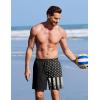 imageCOOFANDY 2 in 1 Mens Swim Trunks 7 Inch Quick Dry Board Shorts Beach Swim Shorts Bathing Suit with Compression LinerBlack American Flag