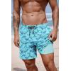 imageCOOFANDY 2 in 1 Mens Swim Trunks 7 Inch Quick Dry Board Shorts Beach Swim Shorts Bathing Suit with Compression LinerBlue Whale