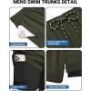 imageCOOFANDY 2 in 1 Mens Swim Trunks 7 Inch Quick Dry Board Shorts Beach Swim Shorts Bathing Suit with Compression LinerOlive Green