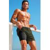 imageCOOFANDY 2 in 1 Mens Swim Trunks 7 Inch Quick Dry Board Shorts Beach Swim Shorts Bathing Suit with Compression LinerOlive Green